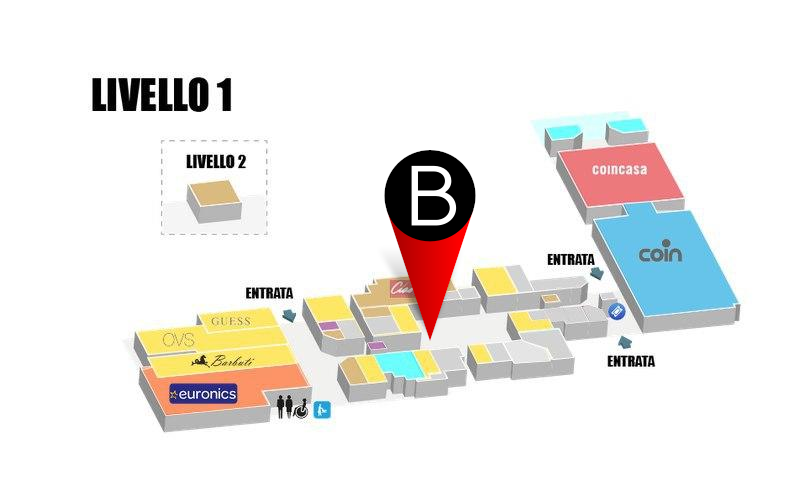 Mappa di Centro Commerciale CinecittàDue